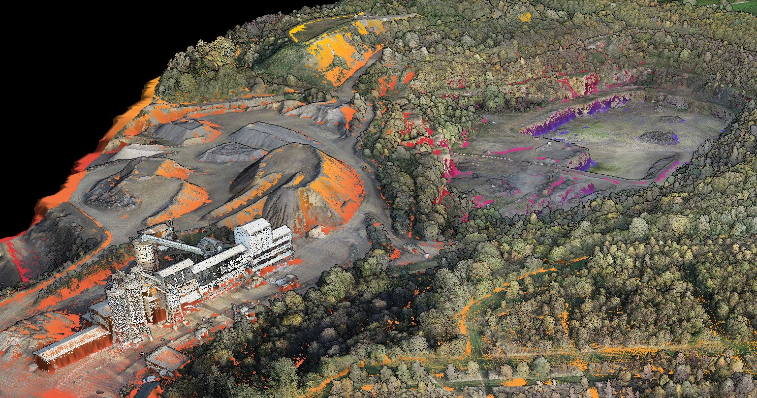 MNT LiDAR relevé par drone en Corse