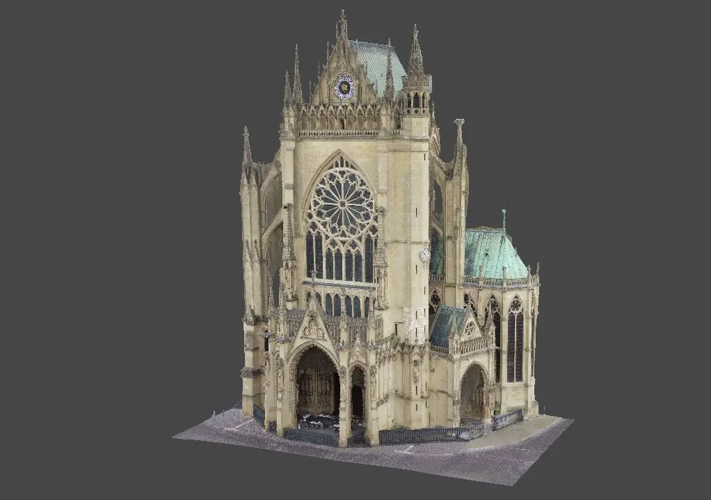 Dronnit - Nuage de points - Cathédrale de Metz