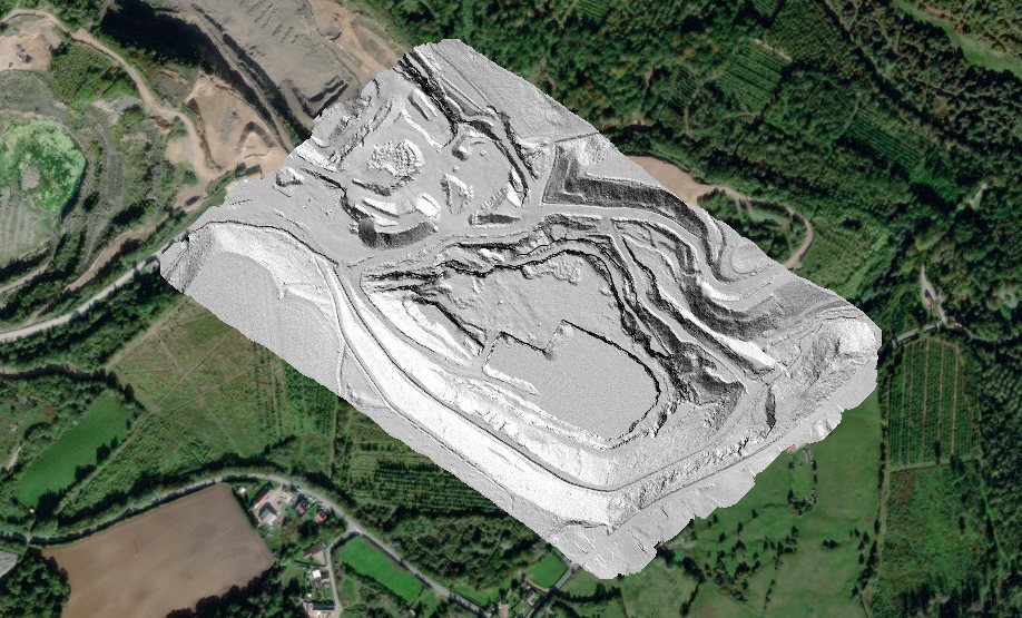 MNT LiDAR d un site à risques